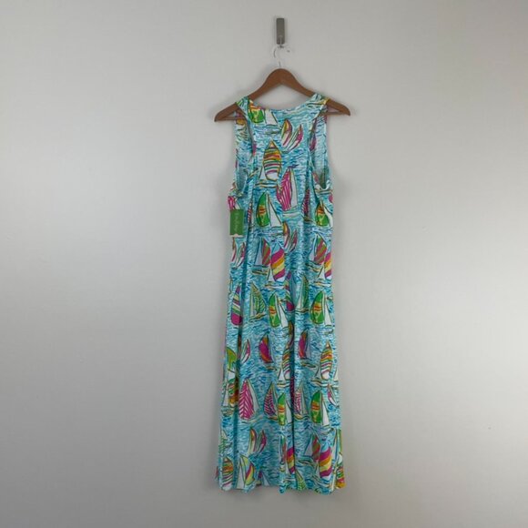 Lilly Pulitzer Treena Maxi Dress in You Gotta Regatta Multi Size XL - Picture 2 of 6